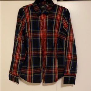 Holiday plaid J. Crew button down